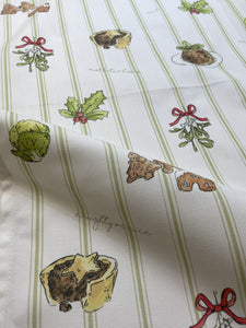 Stripy Christmas Tea towel