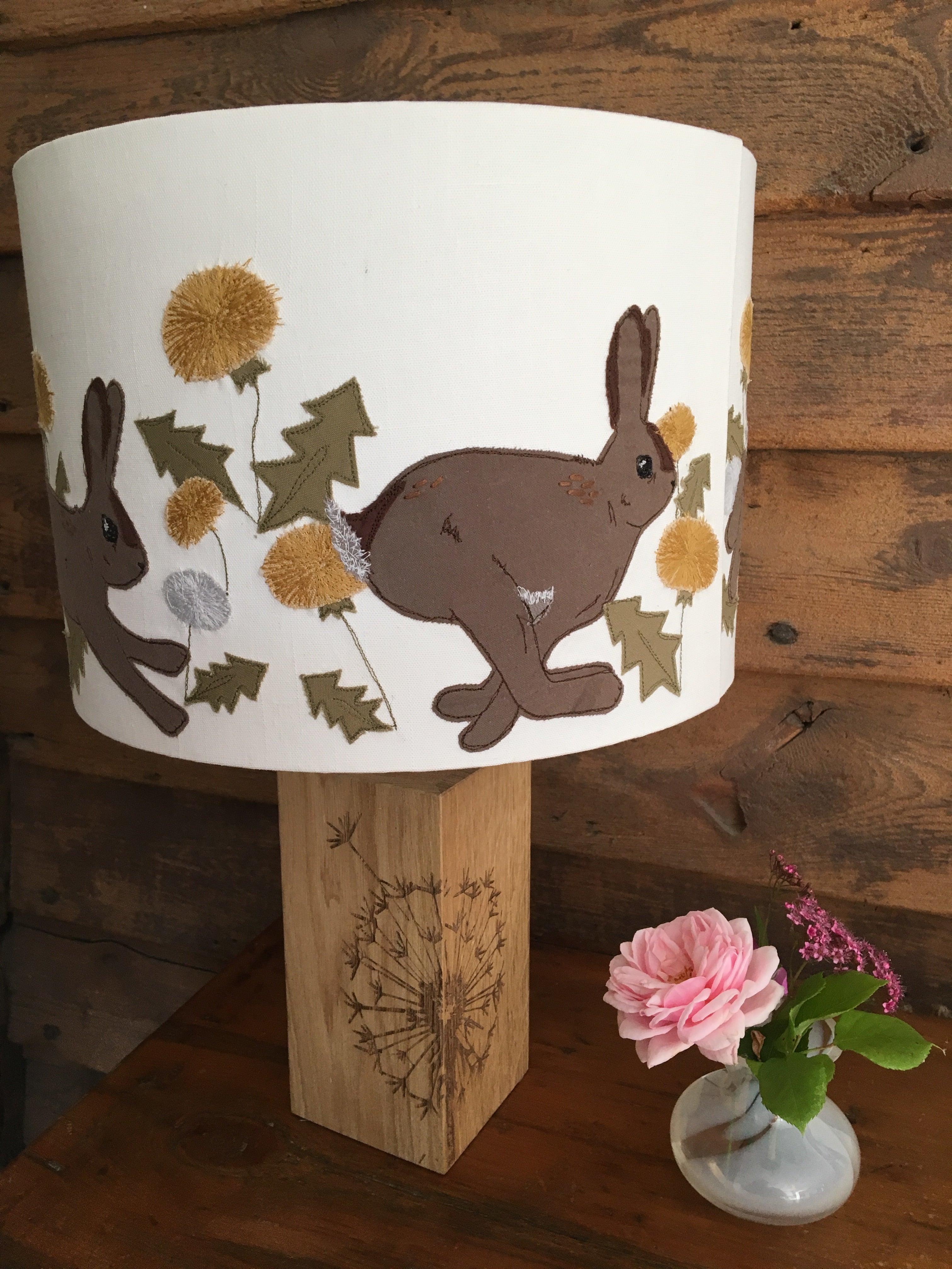 Leaping Hares Lampshade
