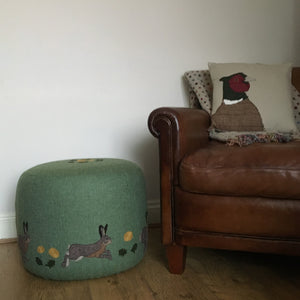 Leaping Hare Pouffe