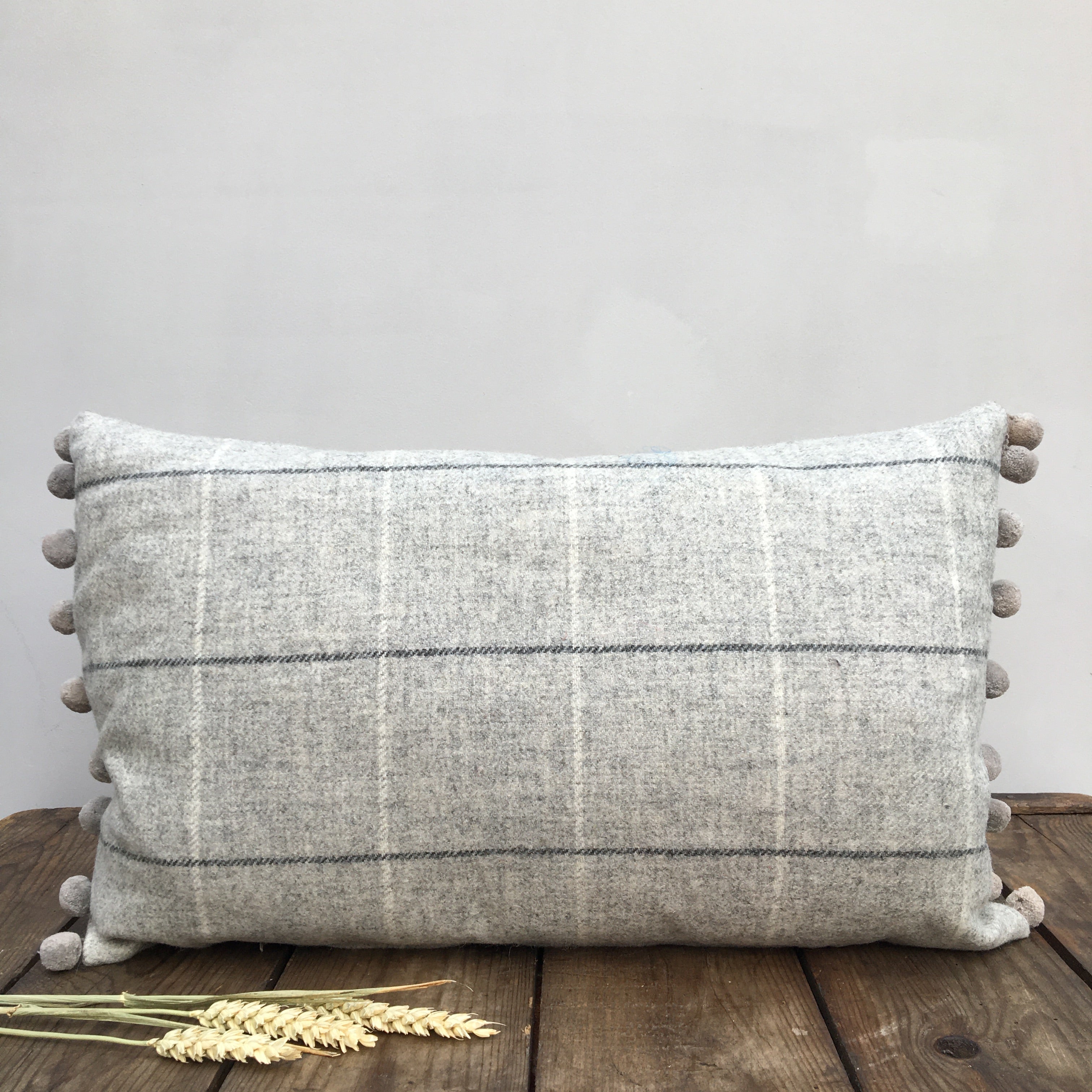 POM Grey Tweed Cushion Cover