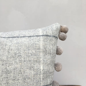 POM Grey Tweed Cushion Cover