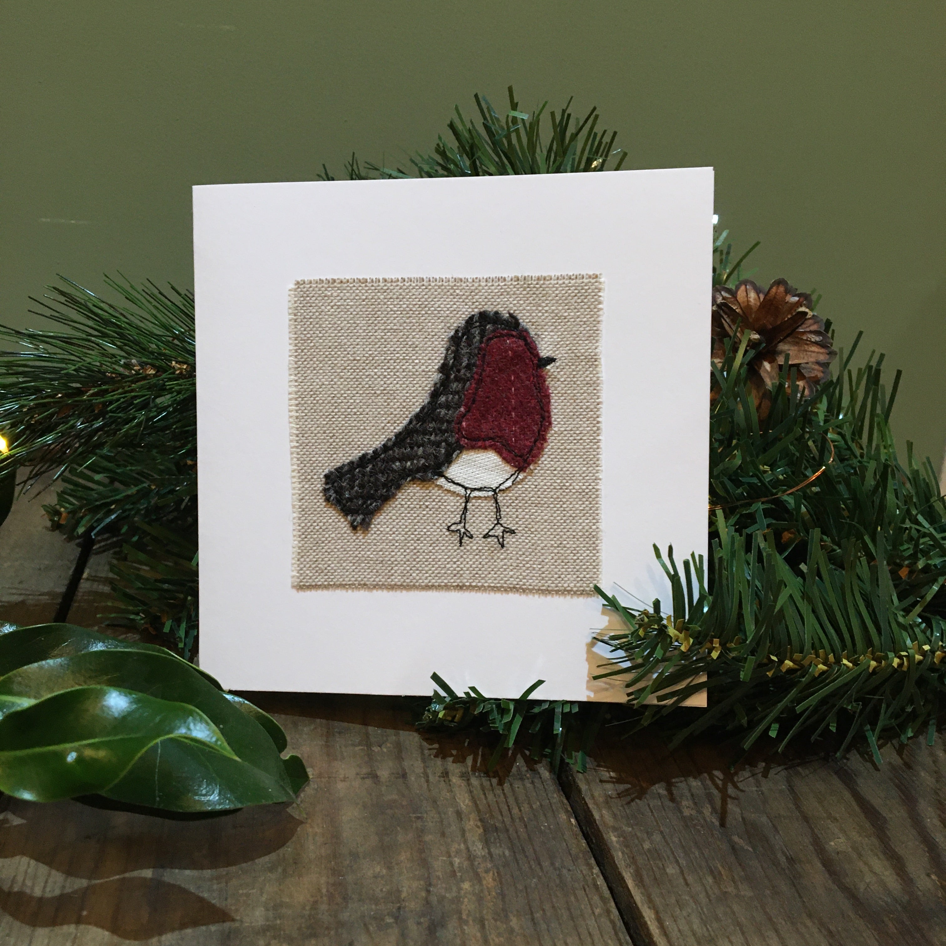 Robin Christmas card