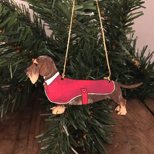 Rupert the wire haired Dachshund Decoration