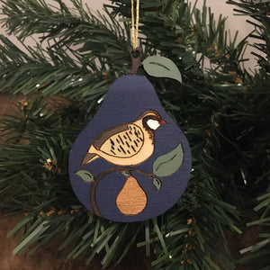 Partridge in a pear tree decoration