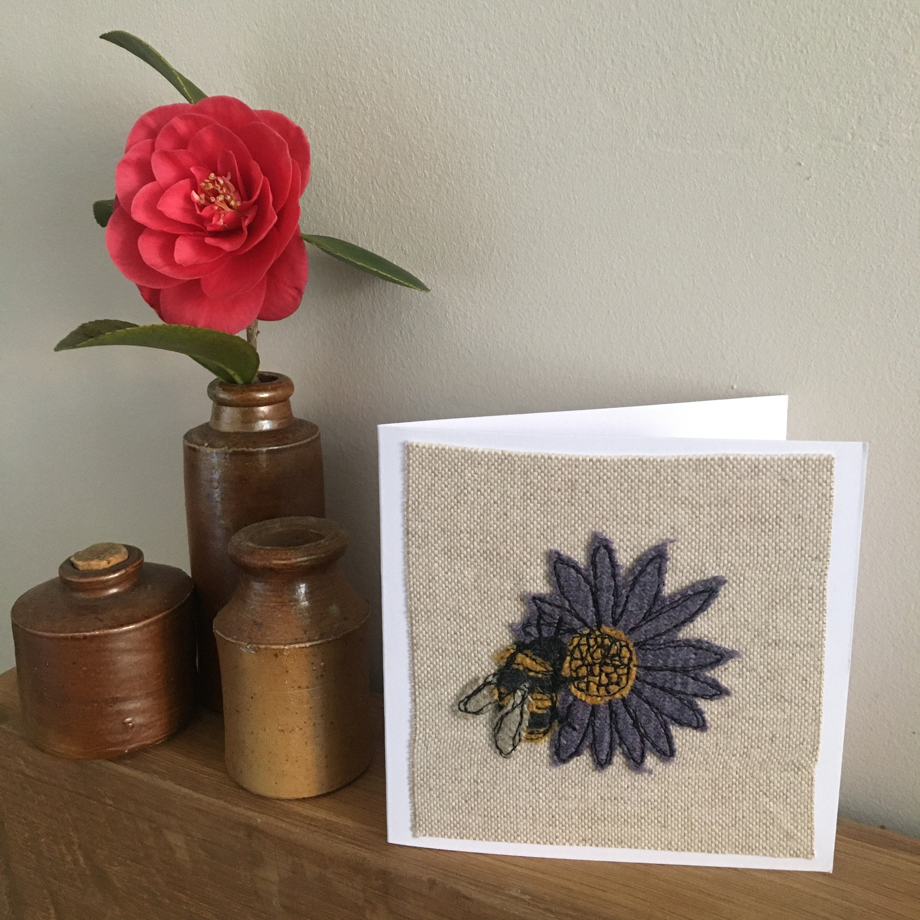 BUMBLE Bee Stitched Card