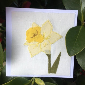 Daffodil Stitched Card