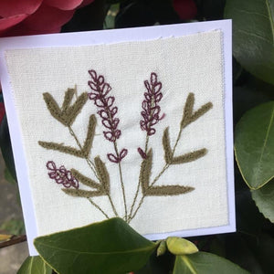 Lavender Stitched Card