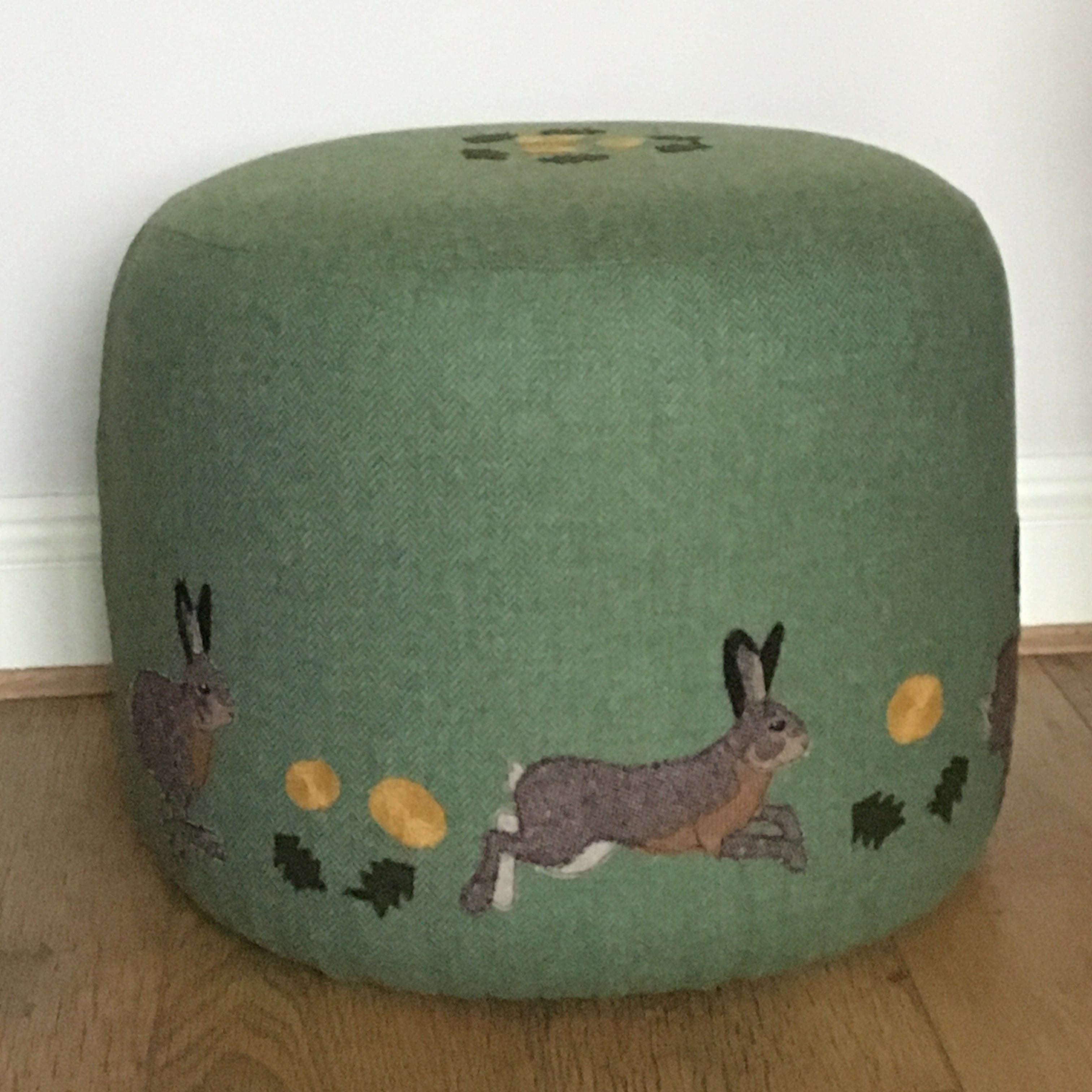 Leaping Hare Pouffe