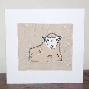 Sheep Stitched Card